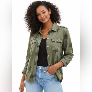 🌹 NWT! Knox Rose All Stars Military Green Shacket